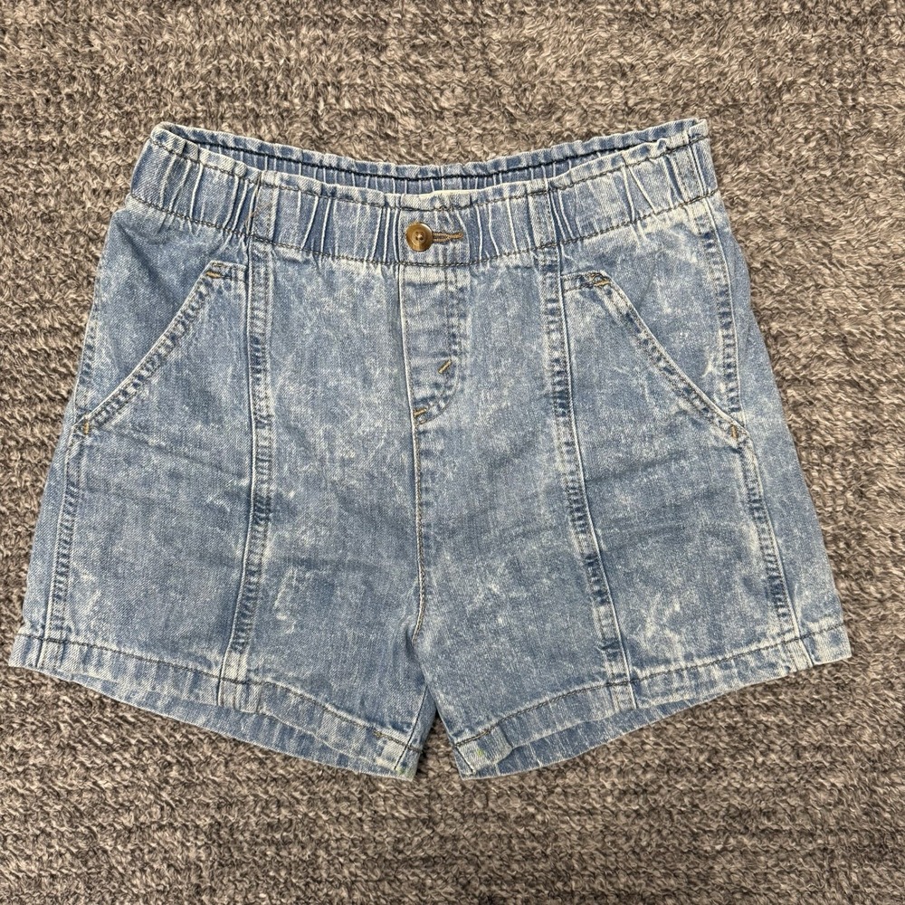 Signature By Levi Strauss‎ & Co Girls High-Rise 3" Shorts Loose Fit Size L Blue